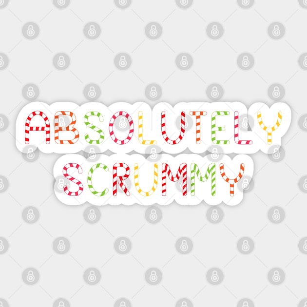 absolutely scrummy candy Sticker by shimodesign